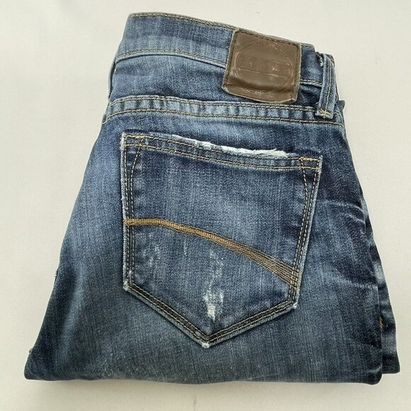 DRIFTWOOD Denim - Driftwood Straight Skinny Jeans Women Size 27 Distressed Washed Retro Moto Biker